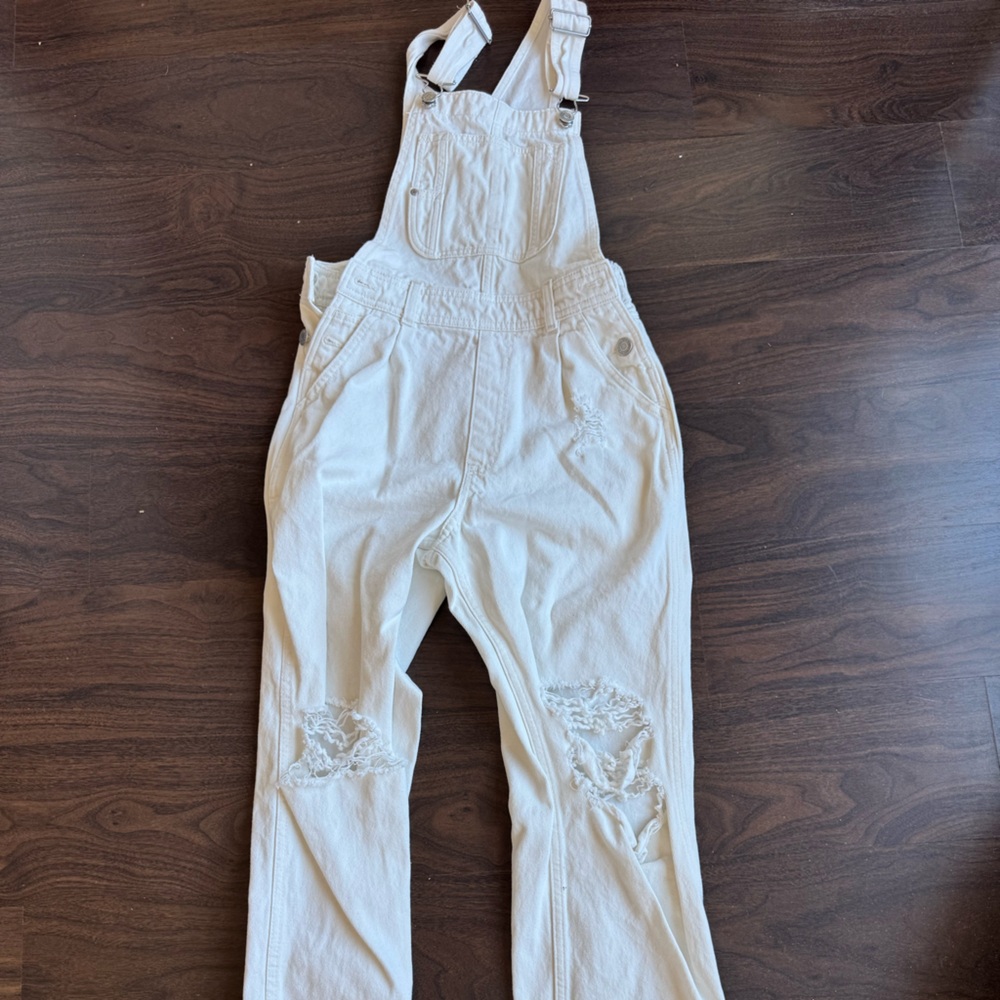 H&M cream overalls